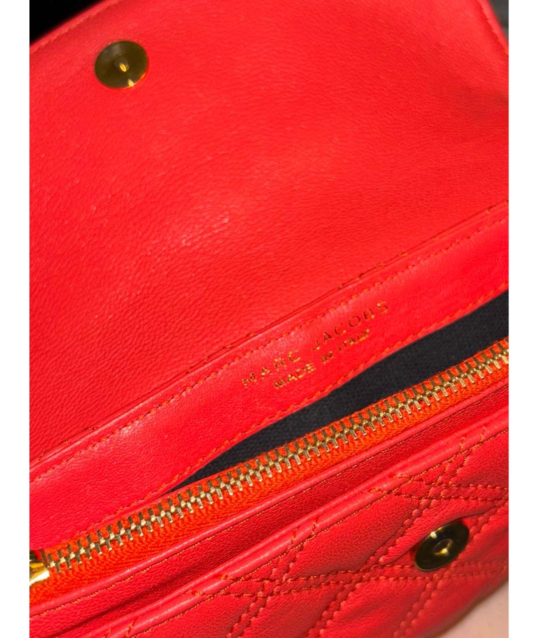 MARC JACOBS Красная кожаная сумка через плечо, фото 3