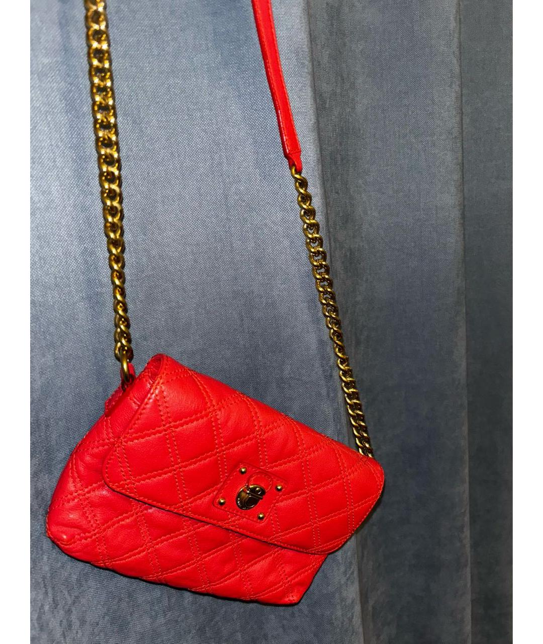 MARC JACOBS Красная кожаная сумка через плечо, фото 2