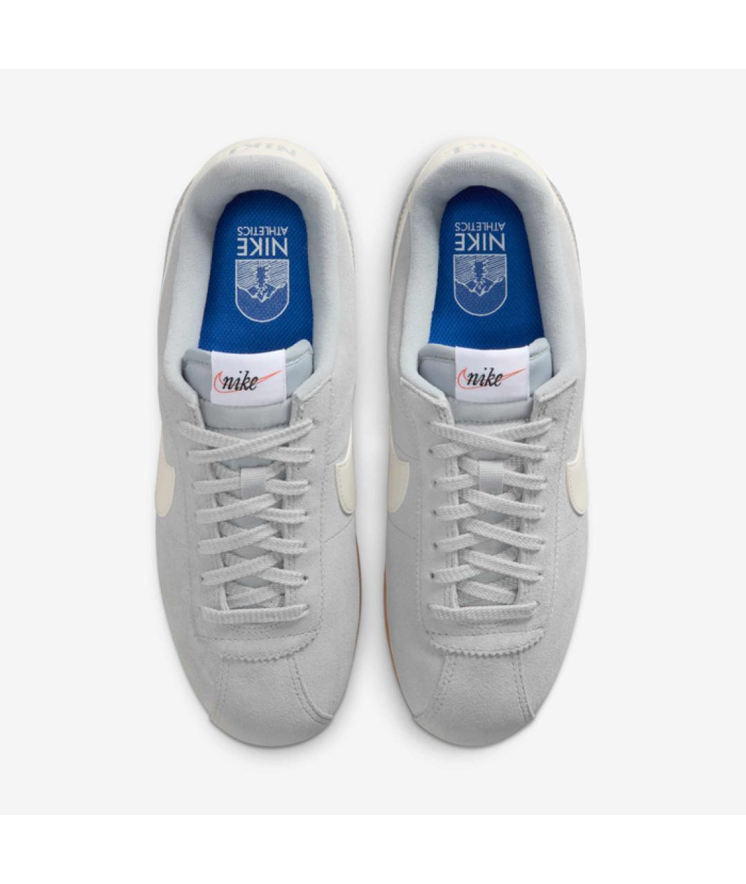 NIKE Серые замшевые низкие кроссовки / кеды, фото 3