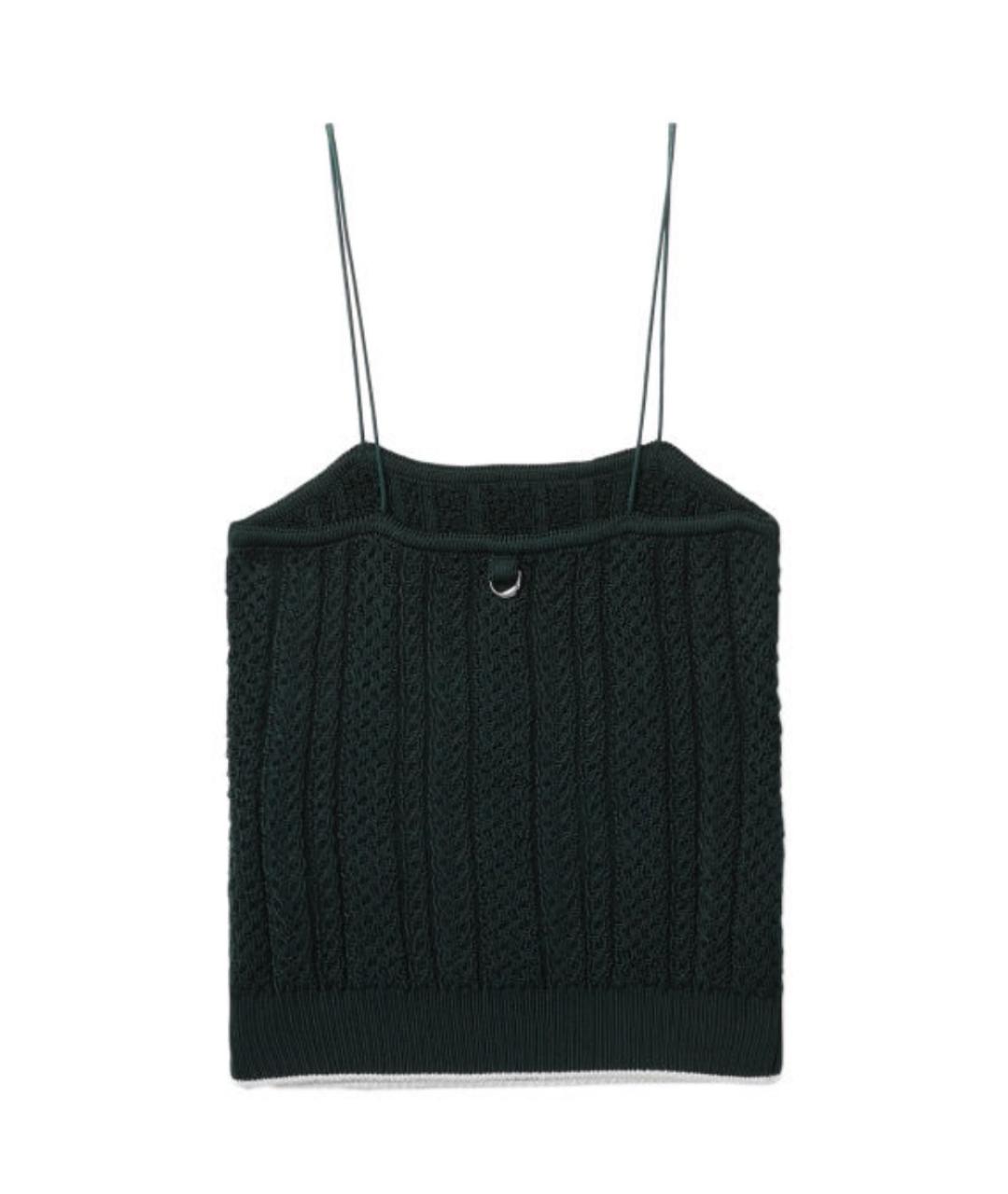 JACQUEMUS Зеленая майка, фото 2