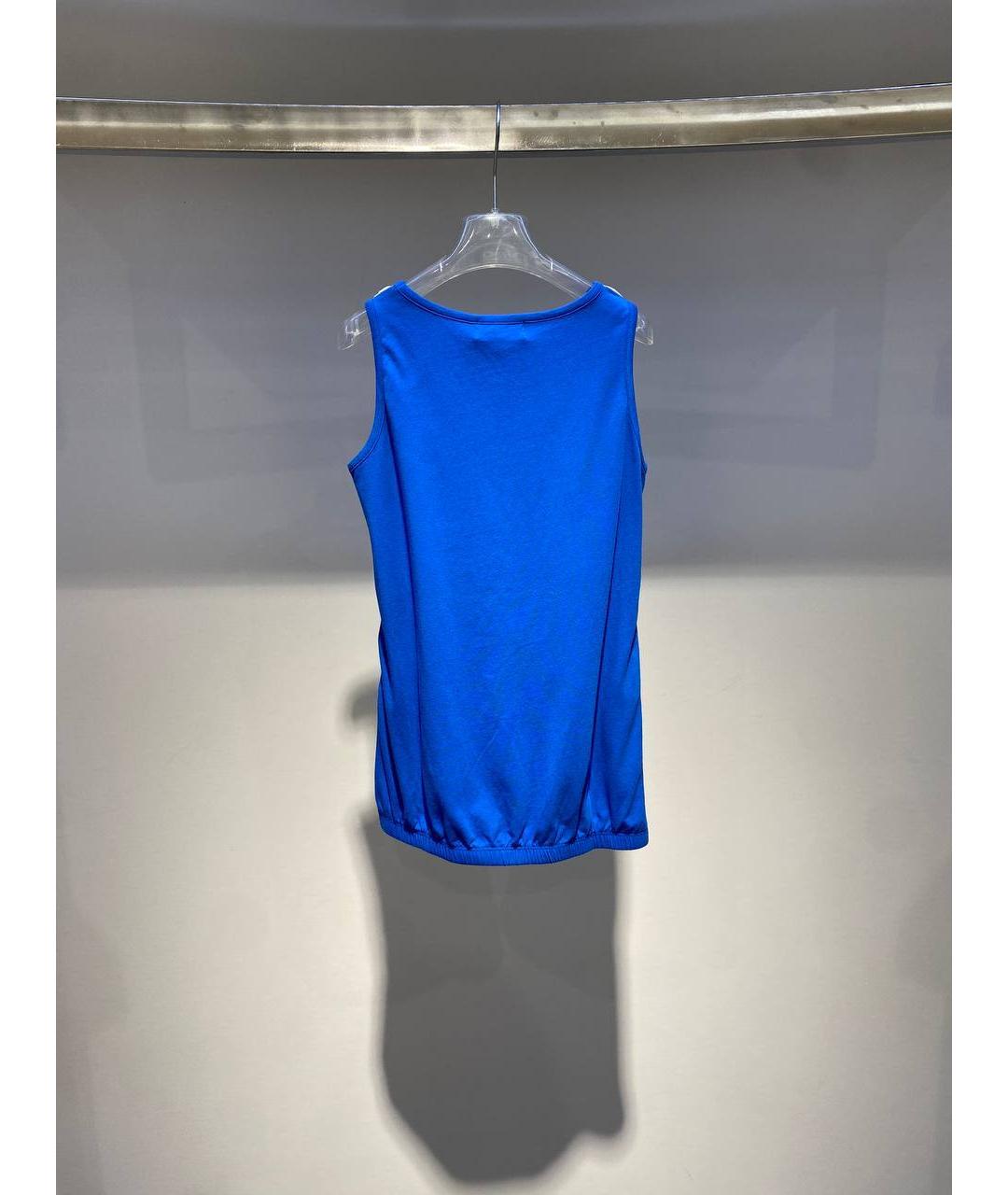 MOSCHINO Голубой хлопковый детская футболка / топ, фото 3