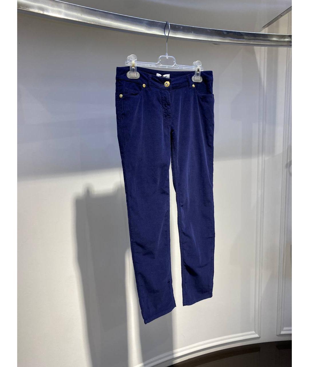 MOSCHINO Синие синтетические брюки и шорты, фото 2