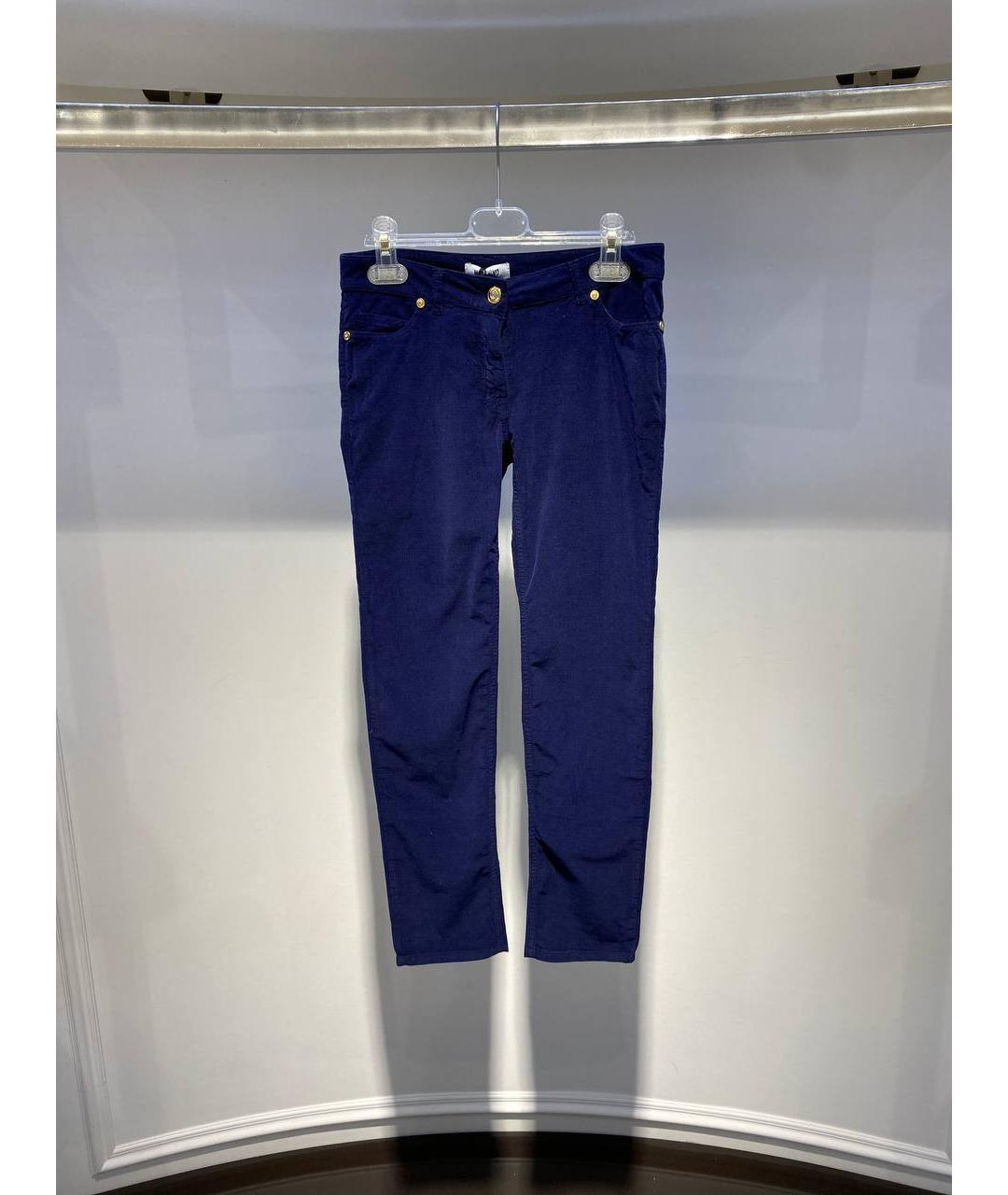 MOSCHINO Синие синтетические брюки и шорты, фото 4