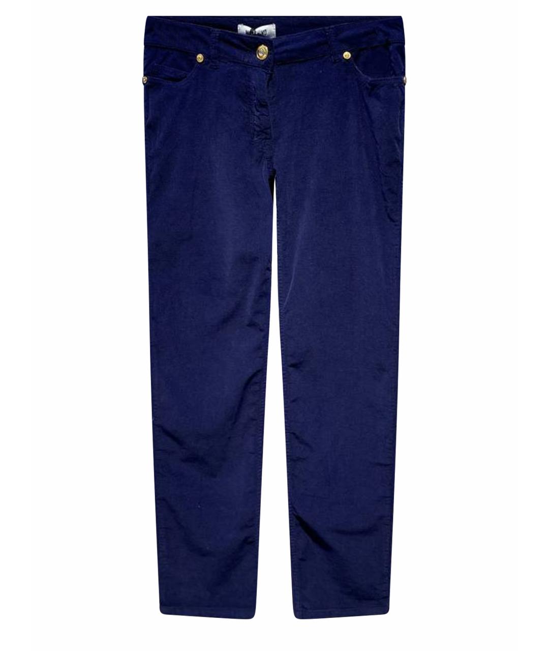 MOSCHINO Синие синтетические брюки и шорты, фото 1