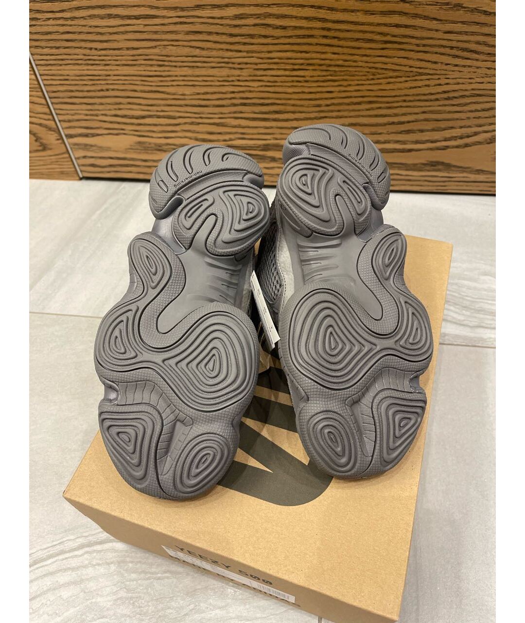 ADIDAS YEEZY Серые замшевые кроссовки, фото 6