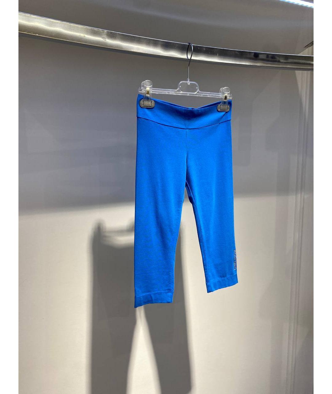 MOSCHINO Голубые хлопковые брюки и шорты, фото 2