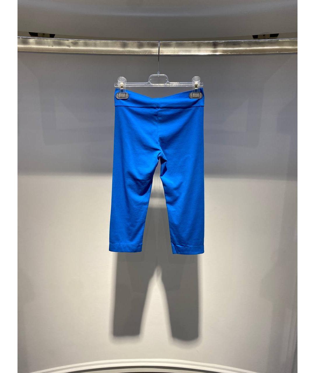 MOSCHINO Голубые хлопковые брюки и шорты, фото 3