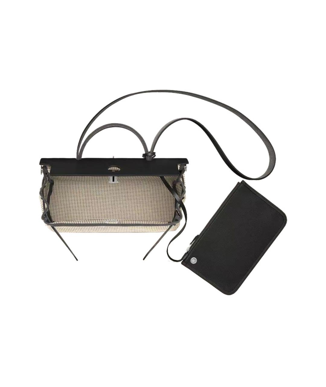 HERMES Серая сумка с короткими ручками, фото 3