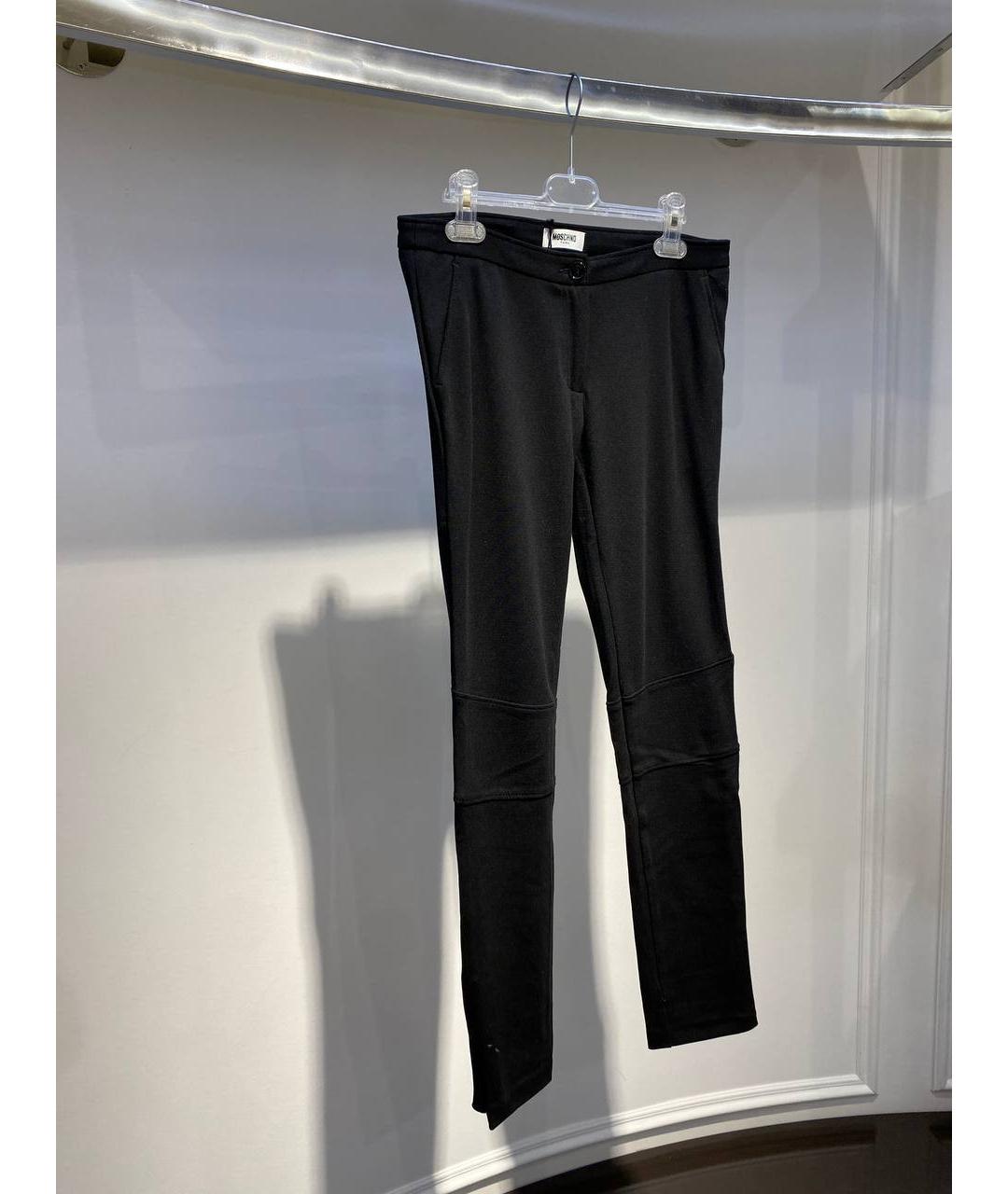 MOSCHINO Черные синтетические брюки и шорты, фото 2