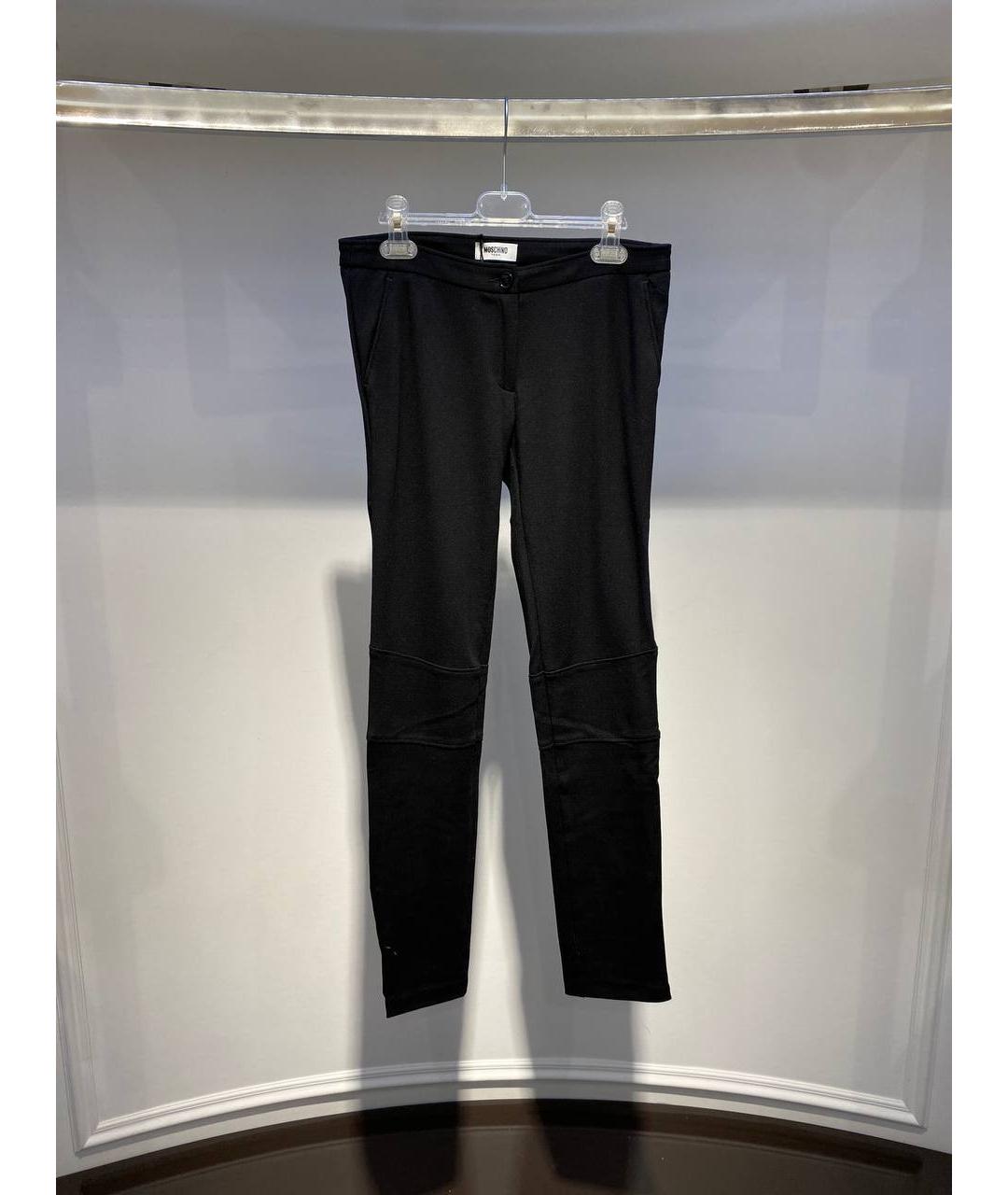 MOSCHINO Черные синтетические брюки и шорты, фото 4