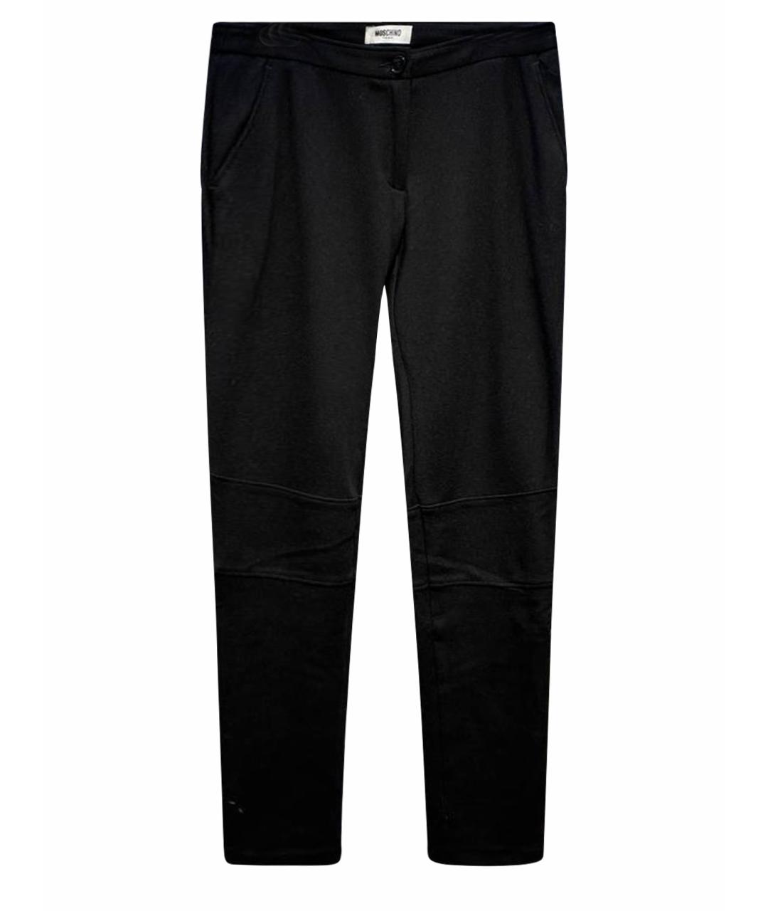 MOSCHINO Черные синтетические брюки и шорты, фото 1