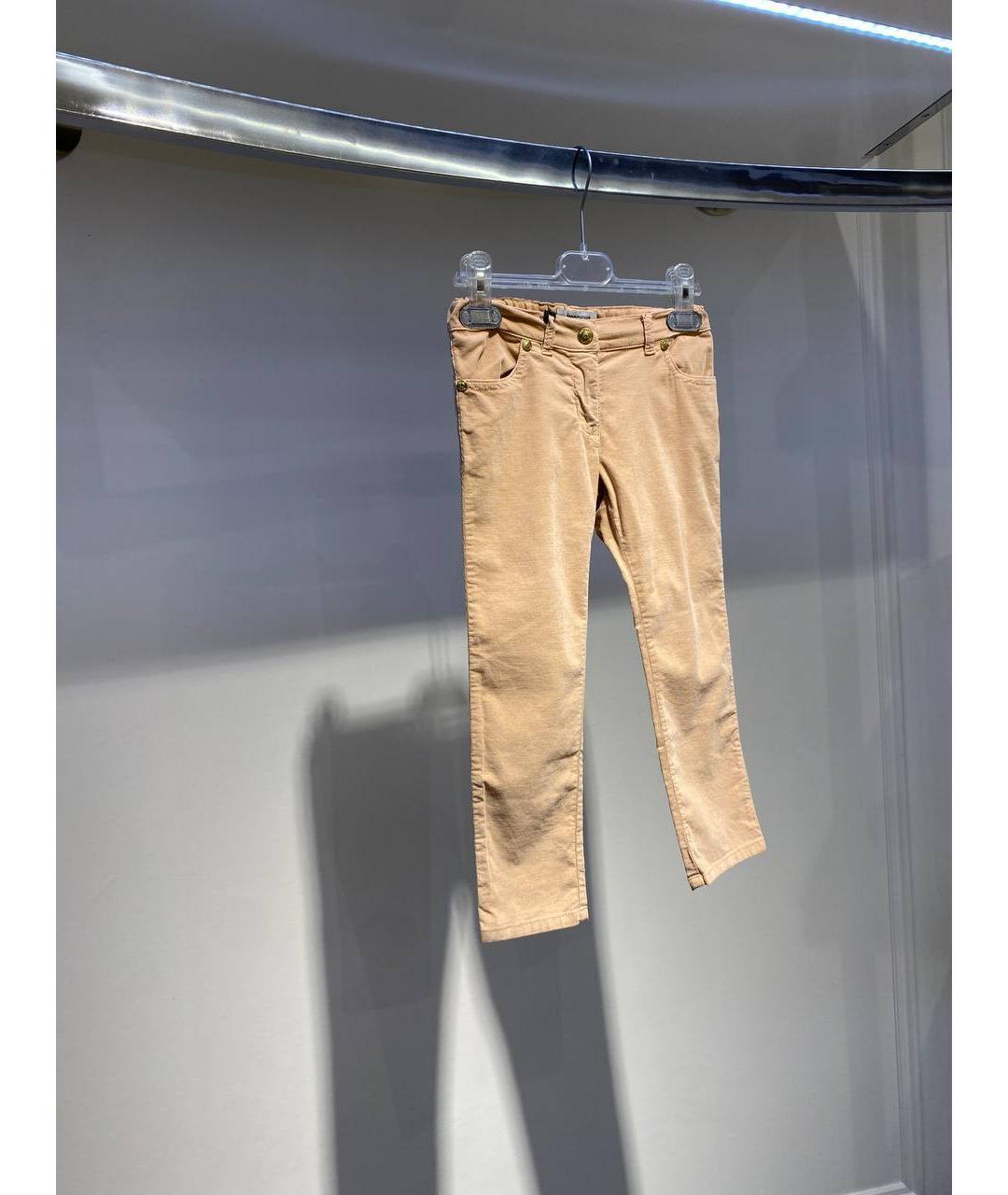 MOSCHINO Бежевые хлопковые брюки и шорты, фото 2