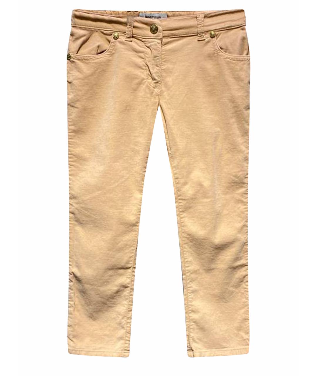 MOSCHINO Бежевые хлопковые брюки и шорты, фото 1