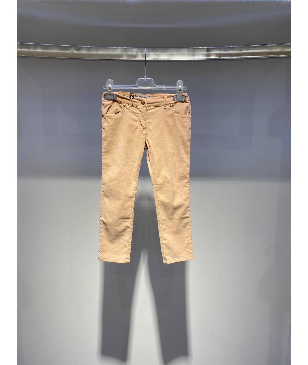 MOSCHINO Бежевые хлопковые брюки и шорты, фото 4