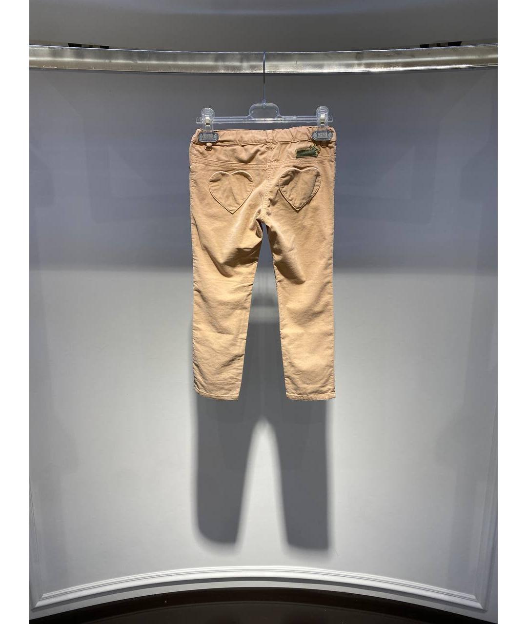 MOSCHINO Бежевые хлопковые брюки и шорты, фото 3