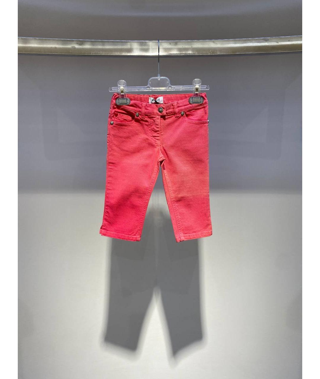 MOSCHINO Коралловые деним брюки и шорты, фото 4