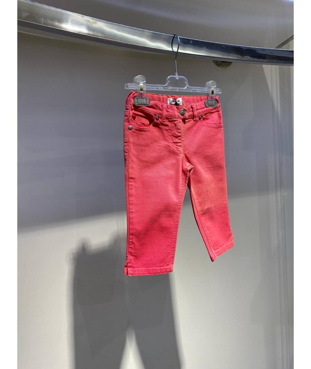 MOSCHINO Коралловые деним брюки и шорты, фото 2