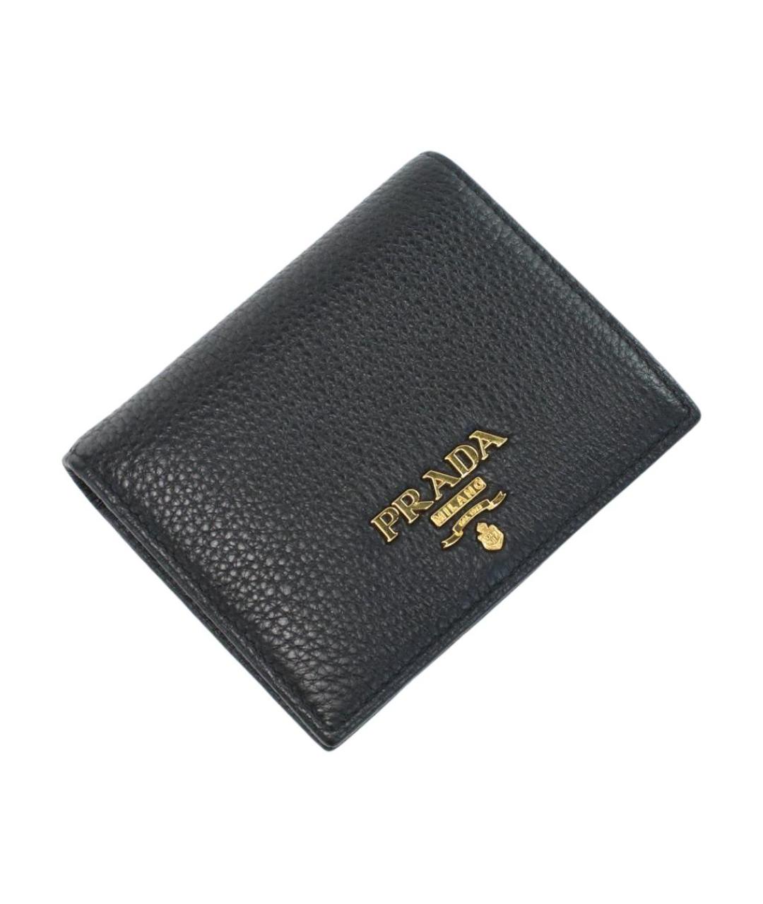 PRADA Черный кожаный кошелек, фото 2