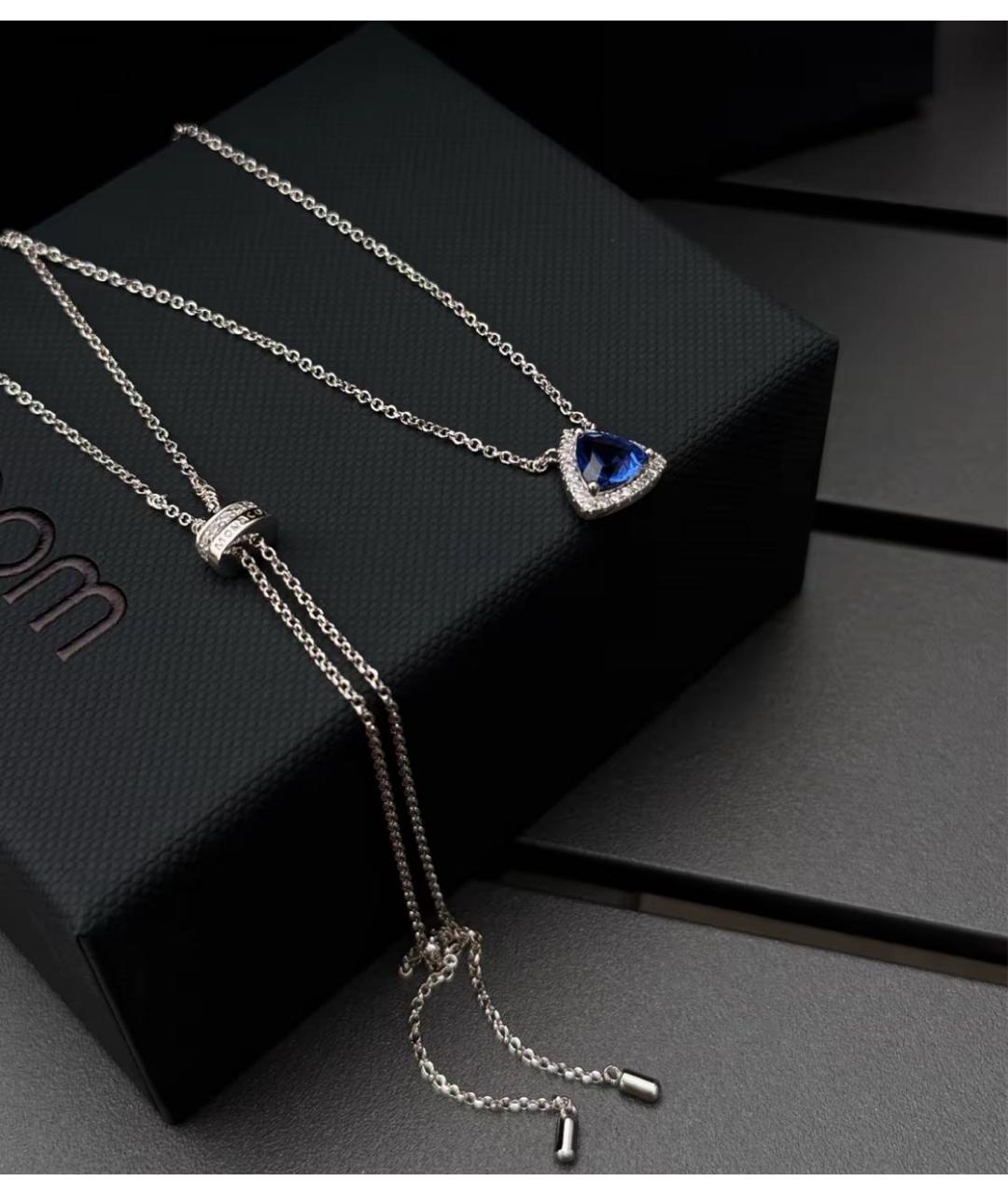 APM Monaco Синяя серебряная подвеска, фото 6