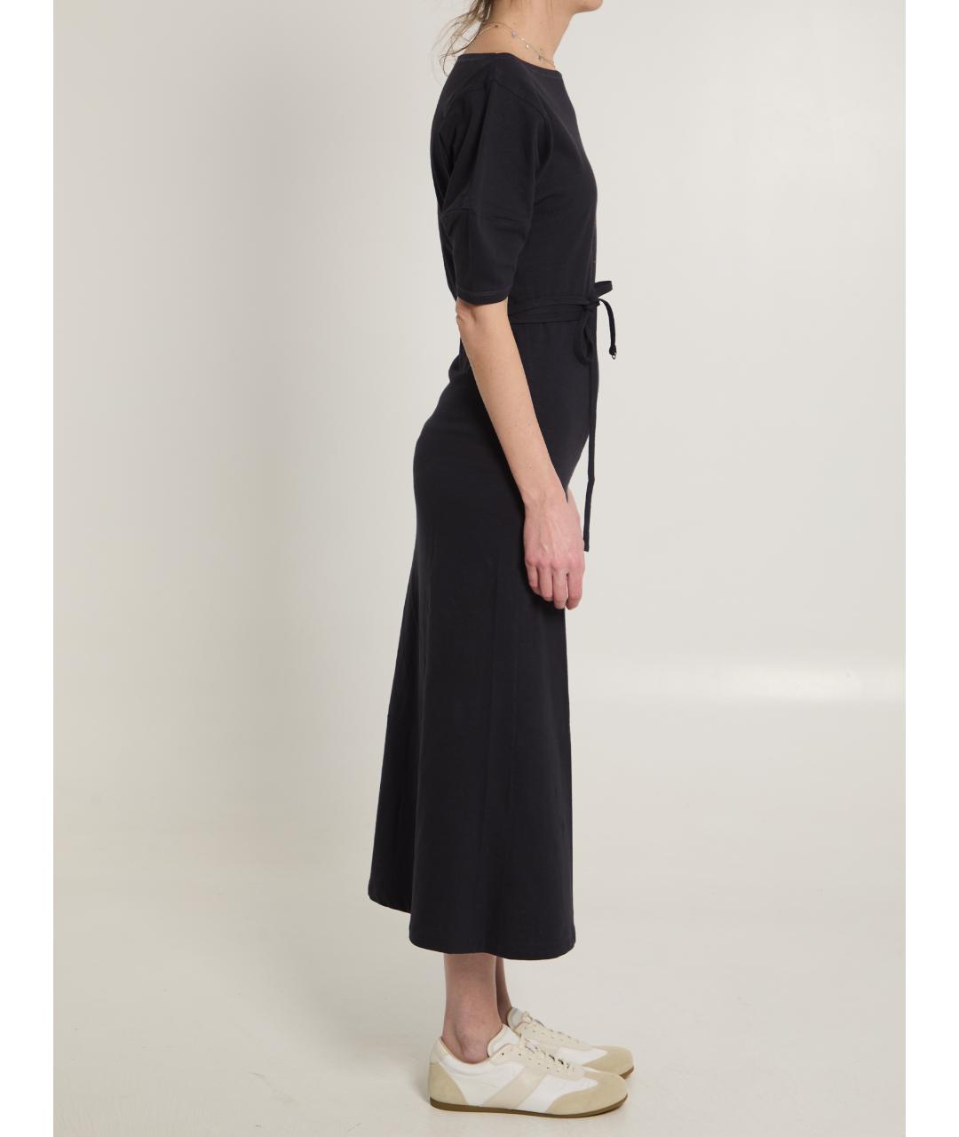 LEMAIRE Черное хлопковое повседневное платье, фото 3