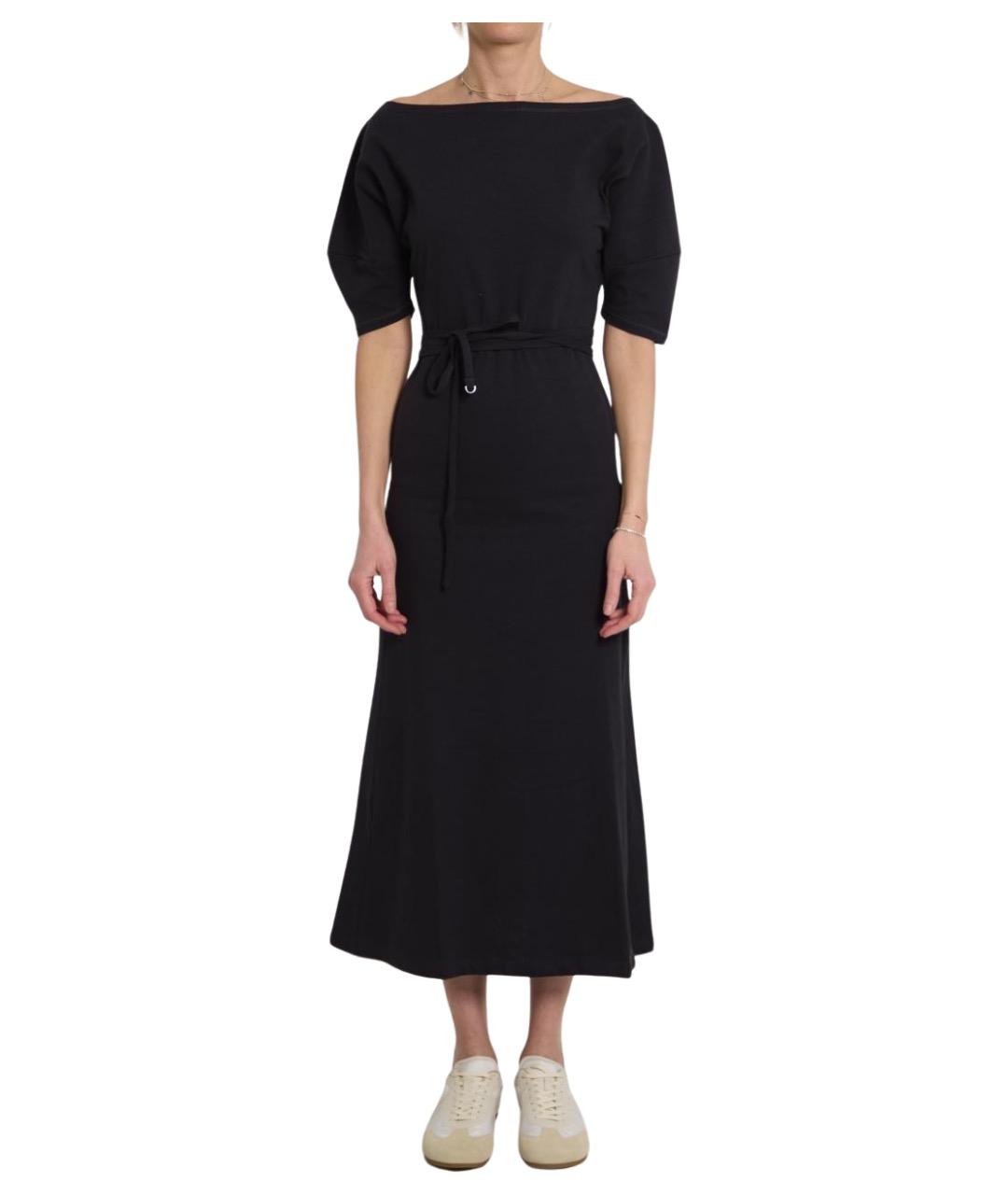 LEMAIRE Черное хлопковое повседневное платье, фото 1