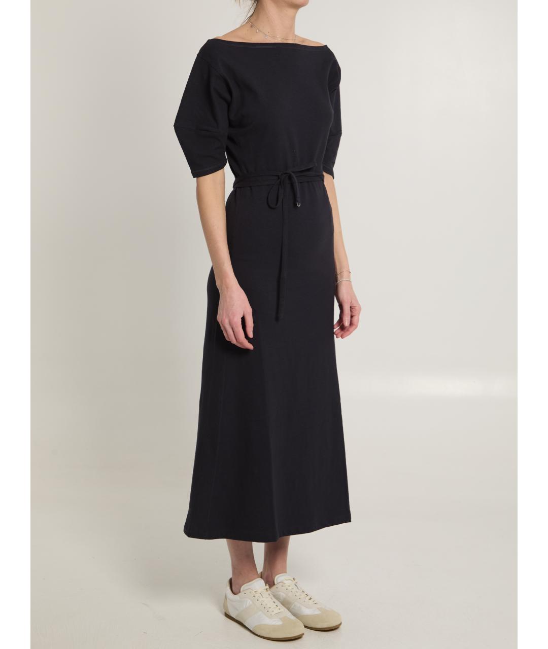 LEMAIRE Черное хлопковое повседневное платье, фото 2
