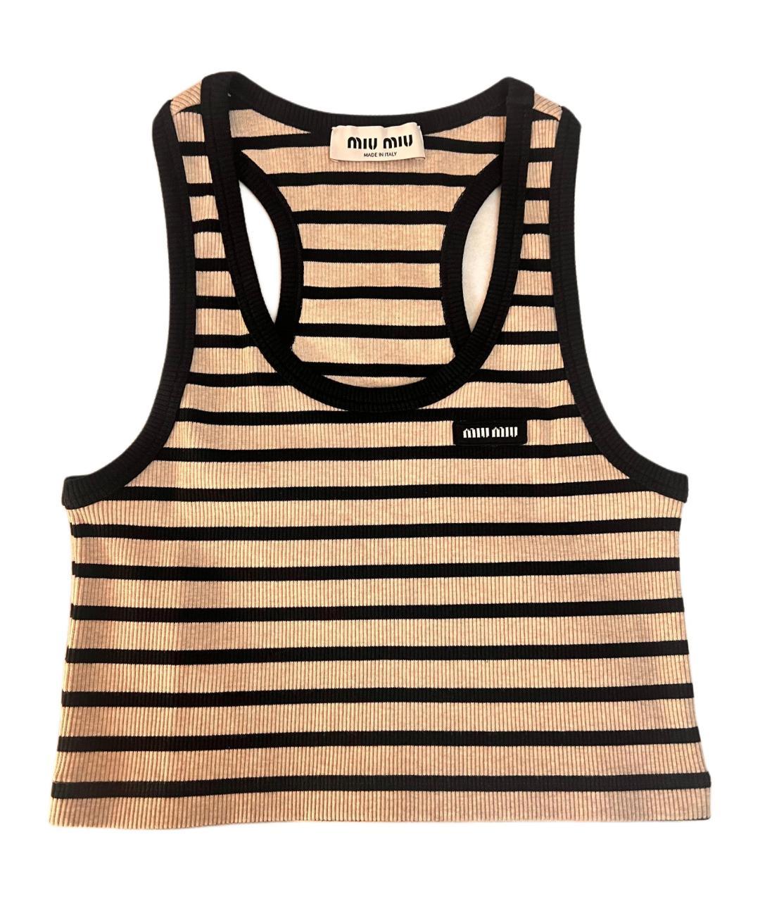 MIU MIU Хаки майка, фото 3