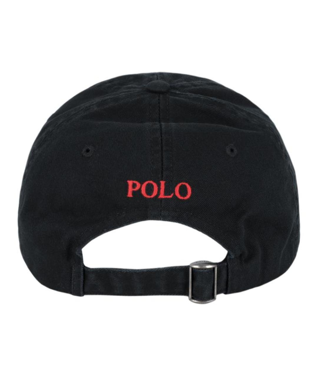POLO RALPH LAUREN Черная хлопковая кепка, фото 2