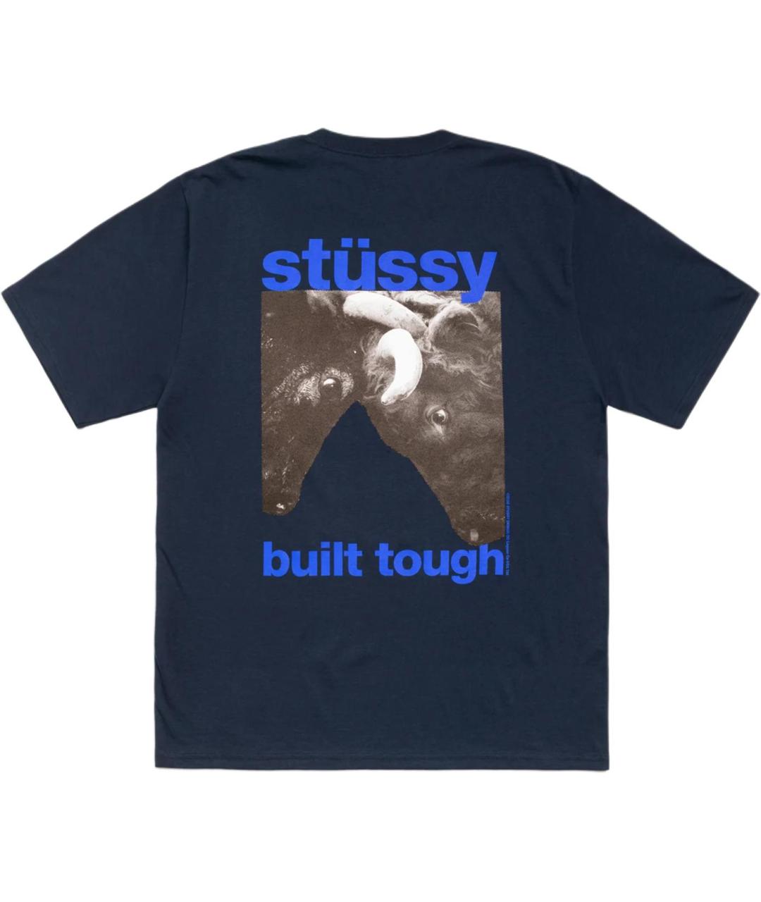 STUSSY Темно-синяя футболка, фото 2