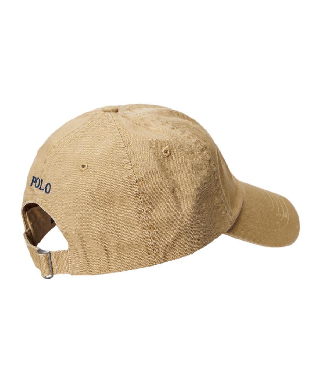 POLO RALPH LAUREN Хаки хлопковая кепка, фото 2