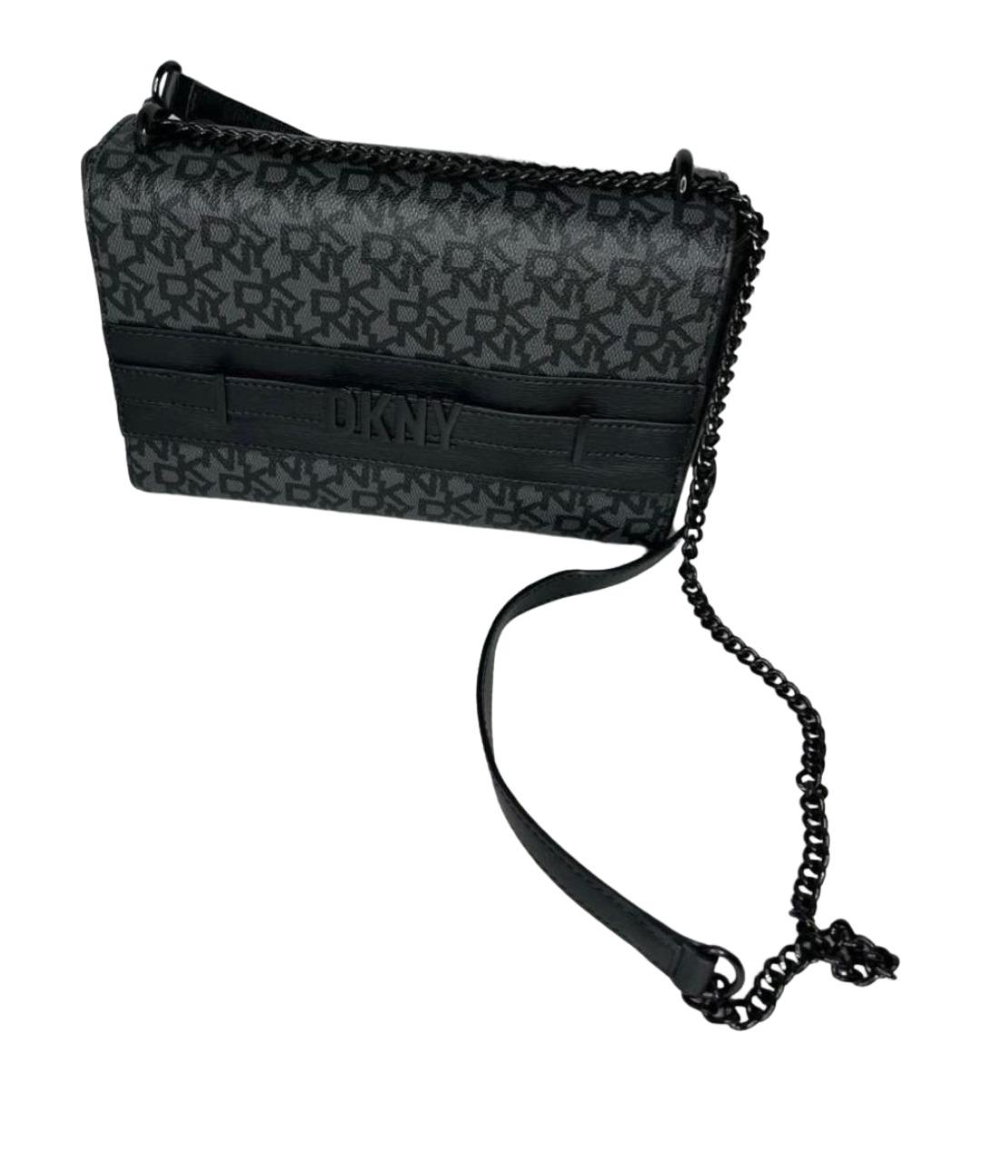 DKNY Серая сумка через плечо из искусственной кожи, фото 1