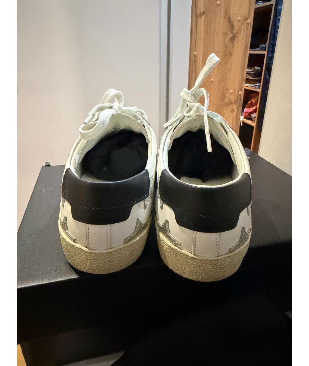 SAINT LAURENT Белые кожаные кеды, фото 4