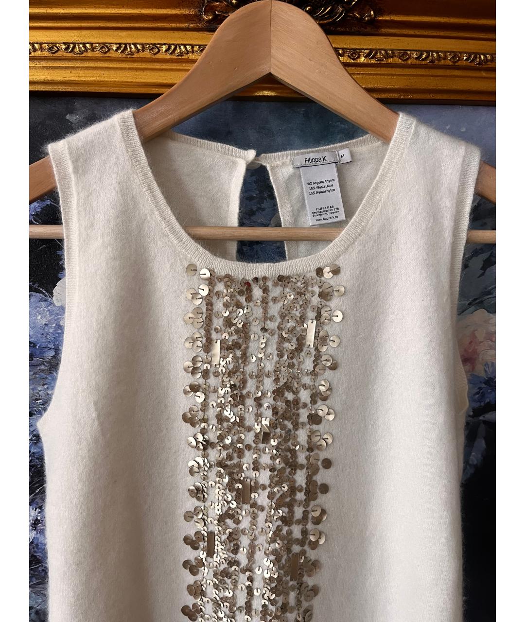 FILIPPA K Бежевая шерстяная жилетка, фото 3