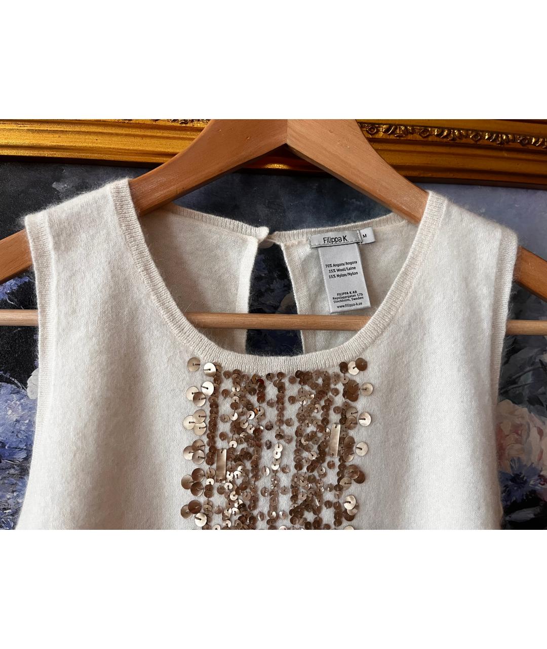FILIPPA K Бежевая шерстяная жилетка, фото 2