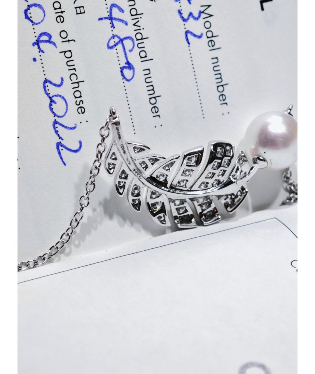 CHANEL Серебряная подвеска из белого золота, фото 4