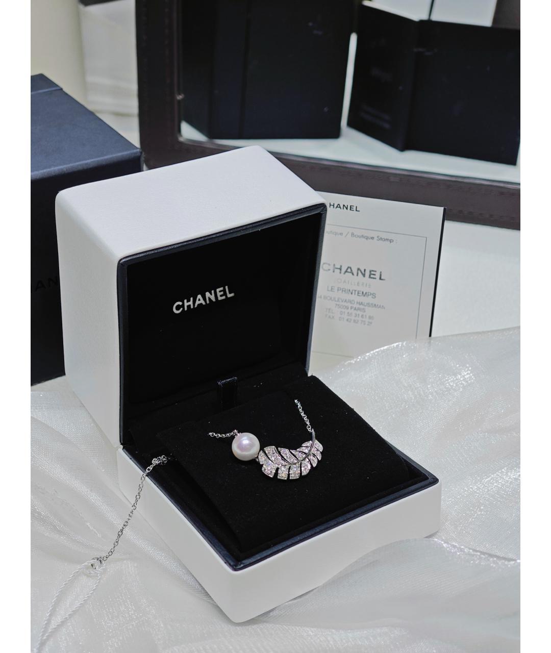 CHANEL Серебряная подвеска из белого золота, фото 5