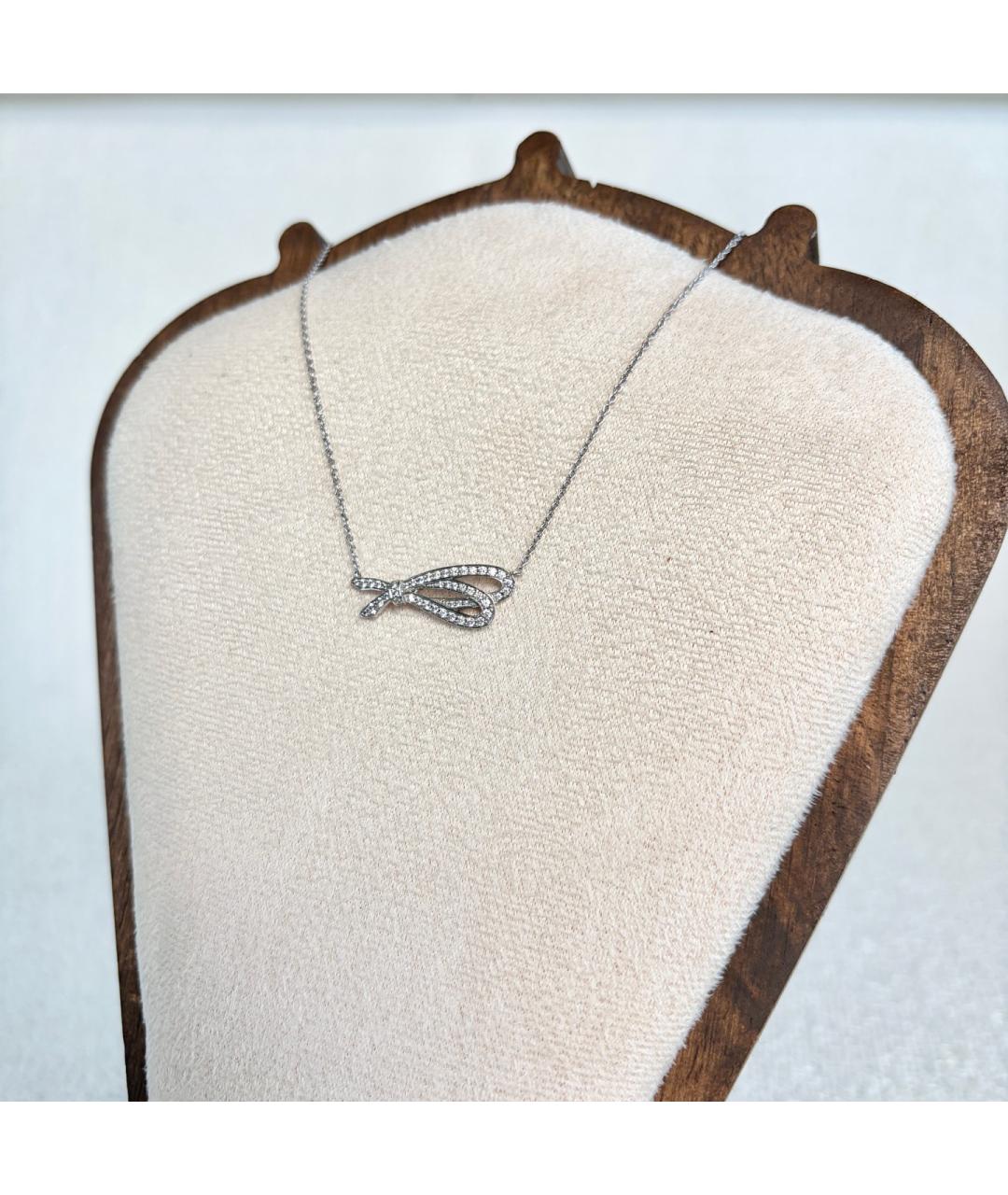 TIFFANY&CO Серебряное колье из белого золота, фото 4