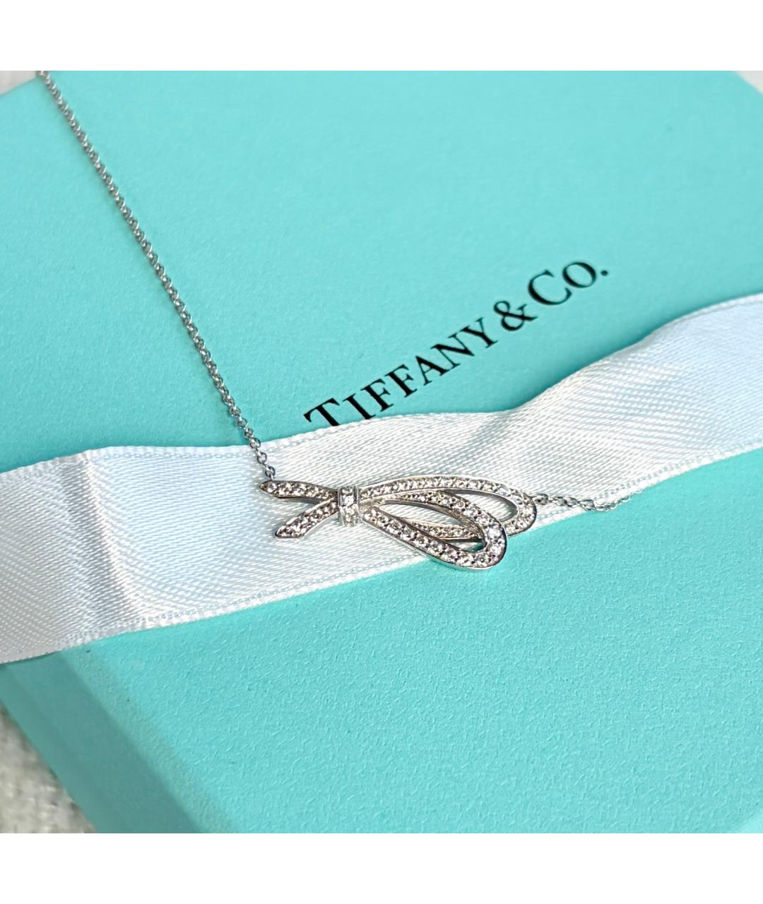 TIFFANY&CO Серебряное колье из белого золота, фото 5
