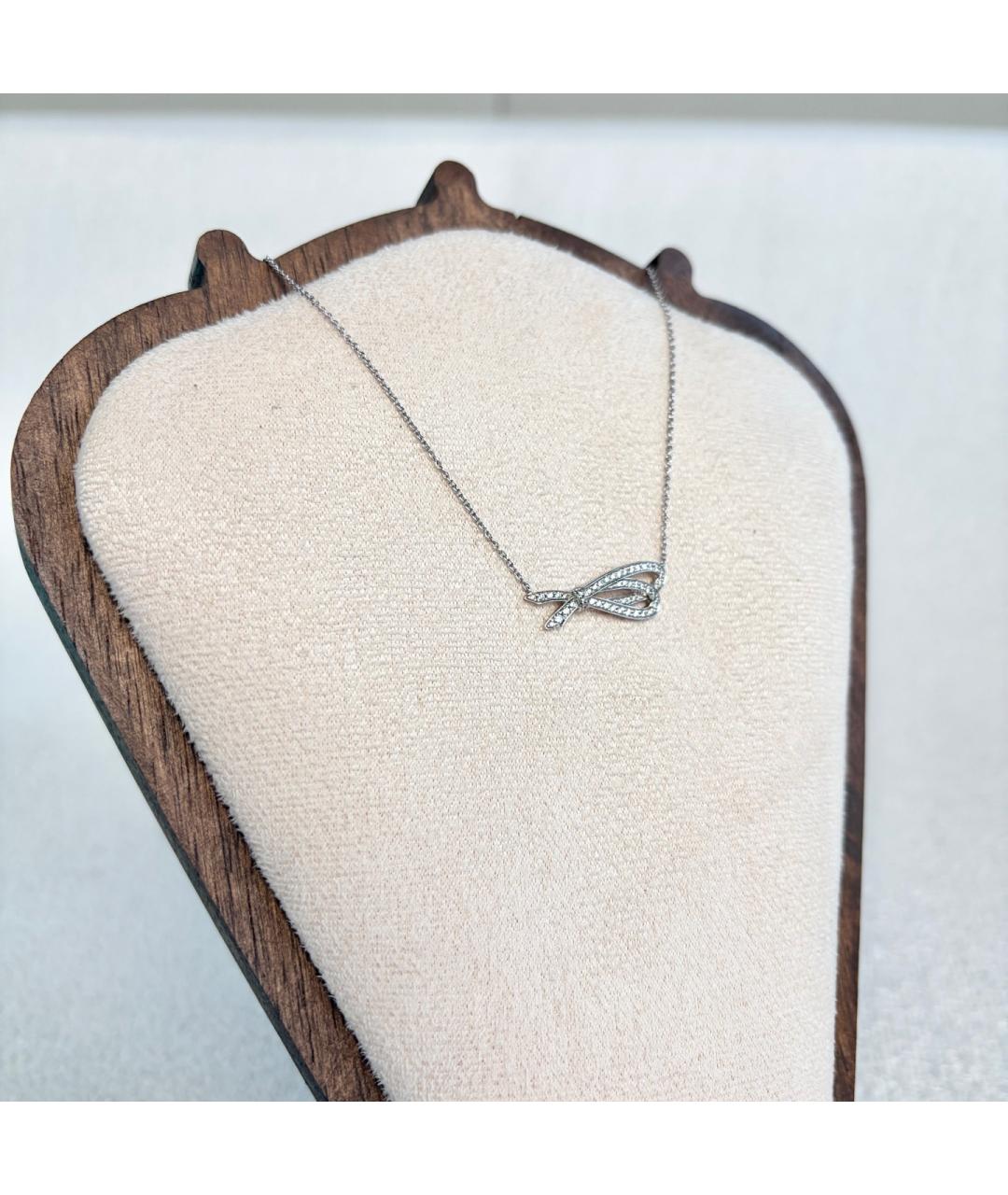 TIFFANY&CO Серебряное колье из белого золота, фото 6