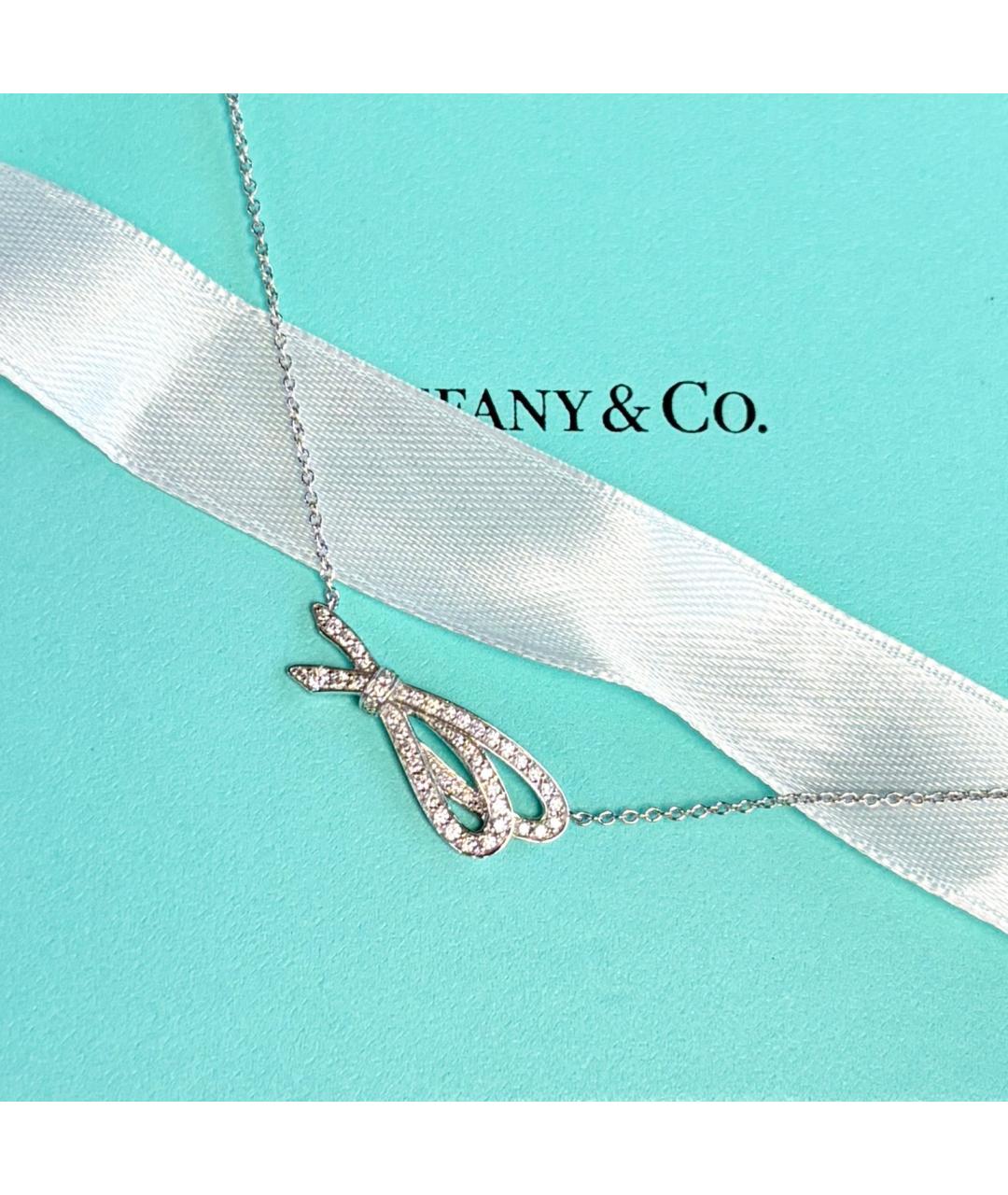TIFFANY&CO Серебряное колье из белого золота, фото 3
