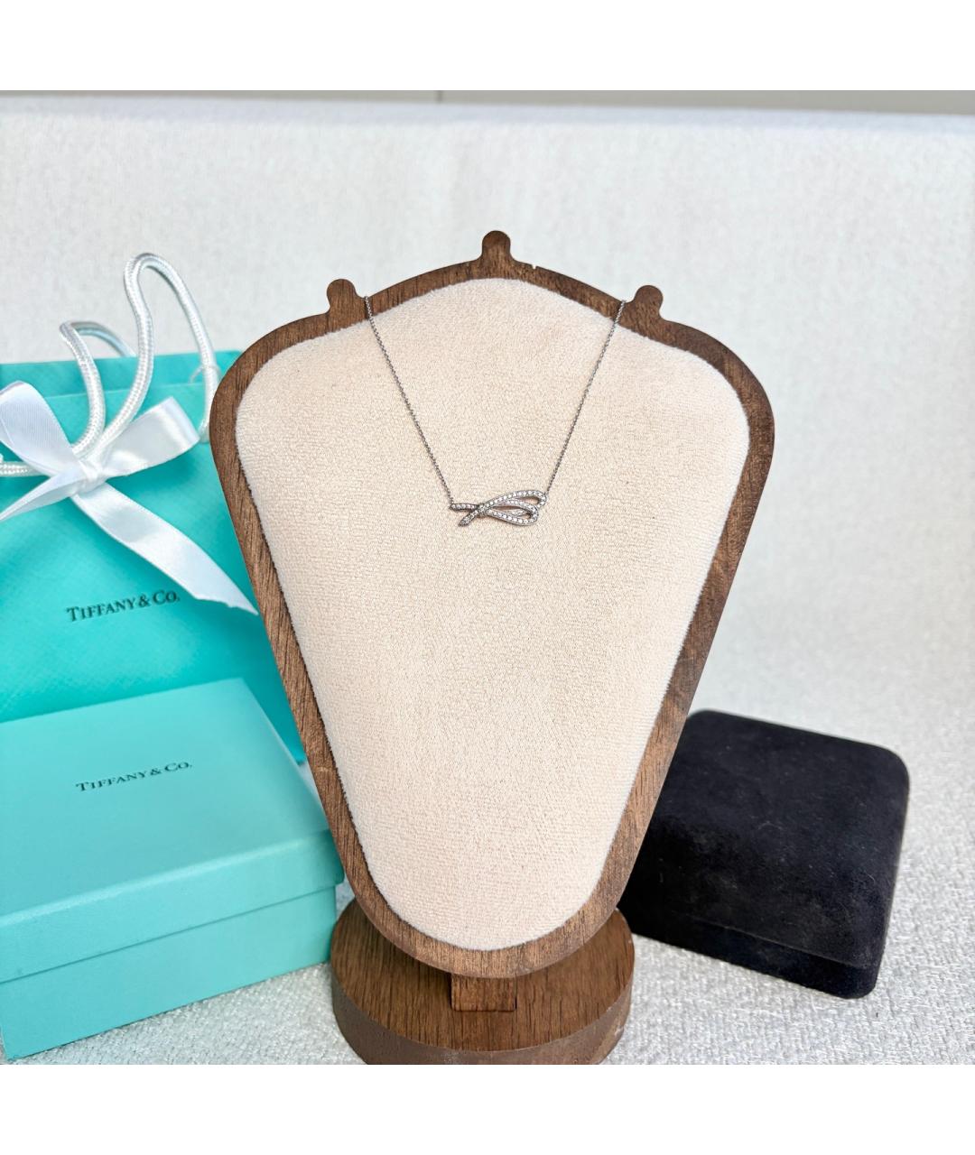 TIFFANY&CO Серебряное колье из белого золота, фото 2