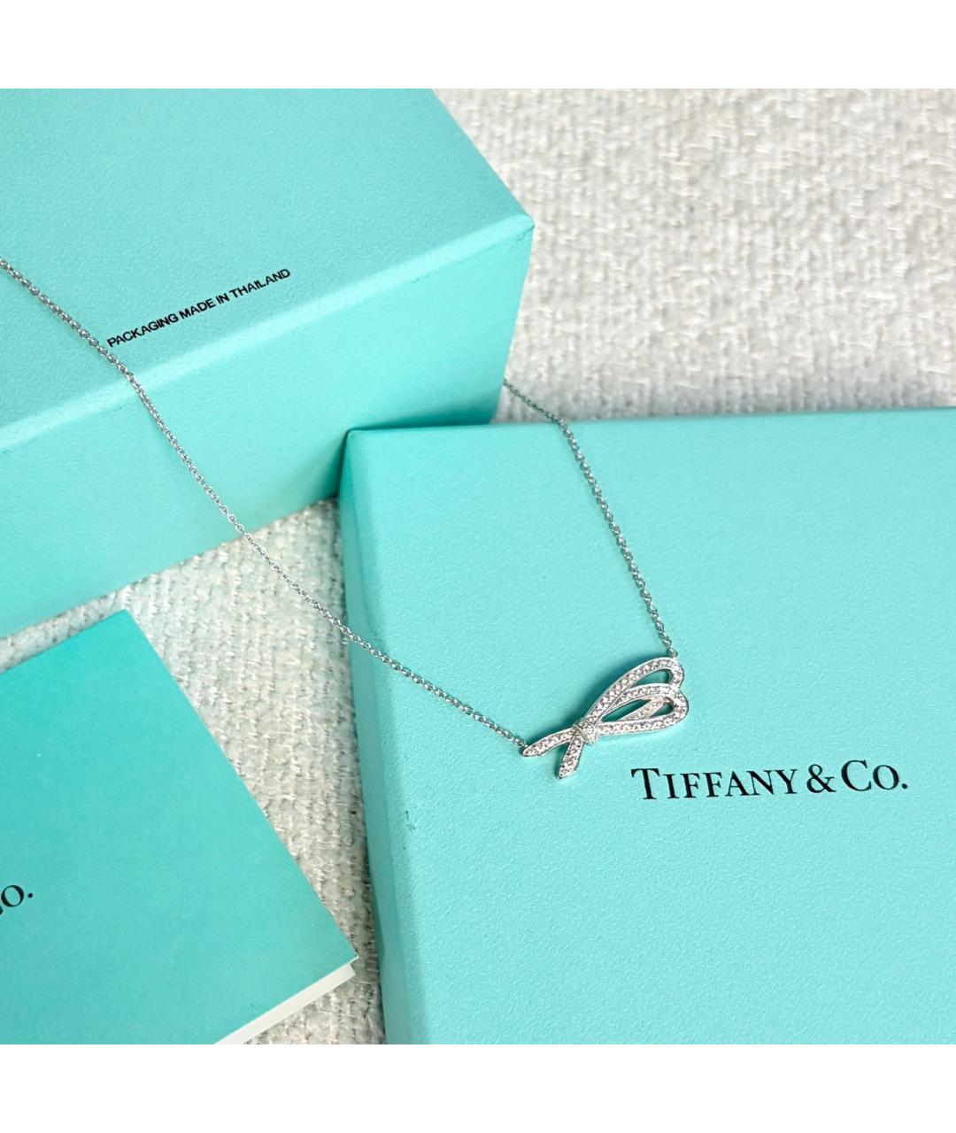 TIFFANY&CO Серебряное колье из белого золота, фото 7