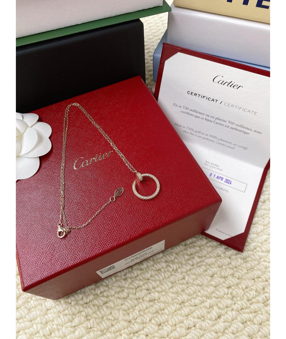 CARTIER Золотое колье из розового золота, фото 2