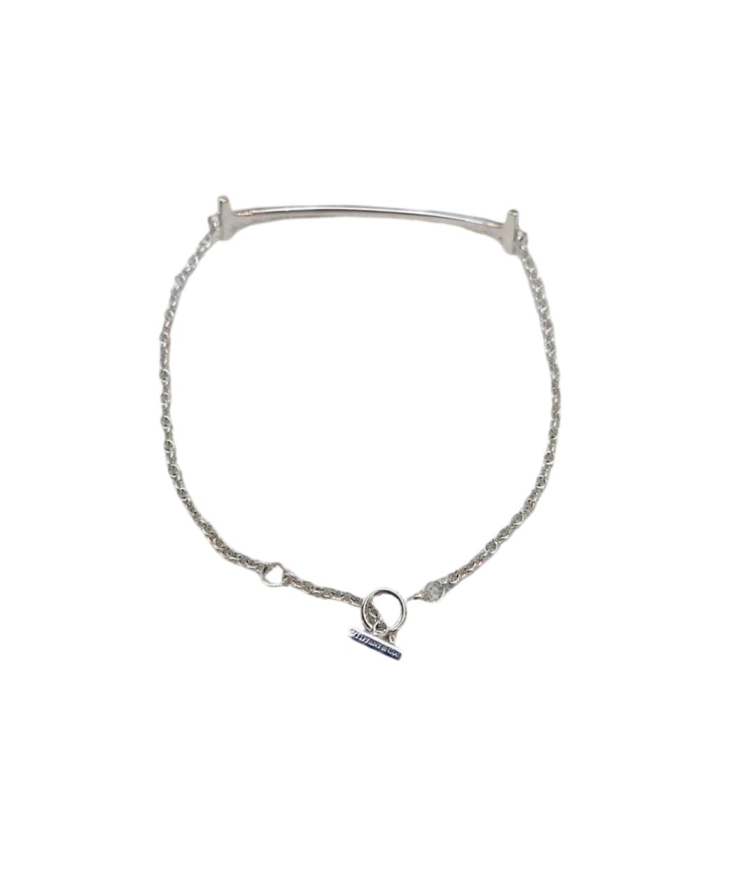 TIFFANY&CO Серебрянный браслет из белого золота, фото 2