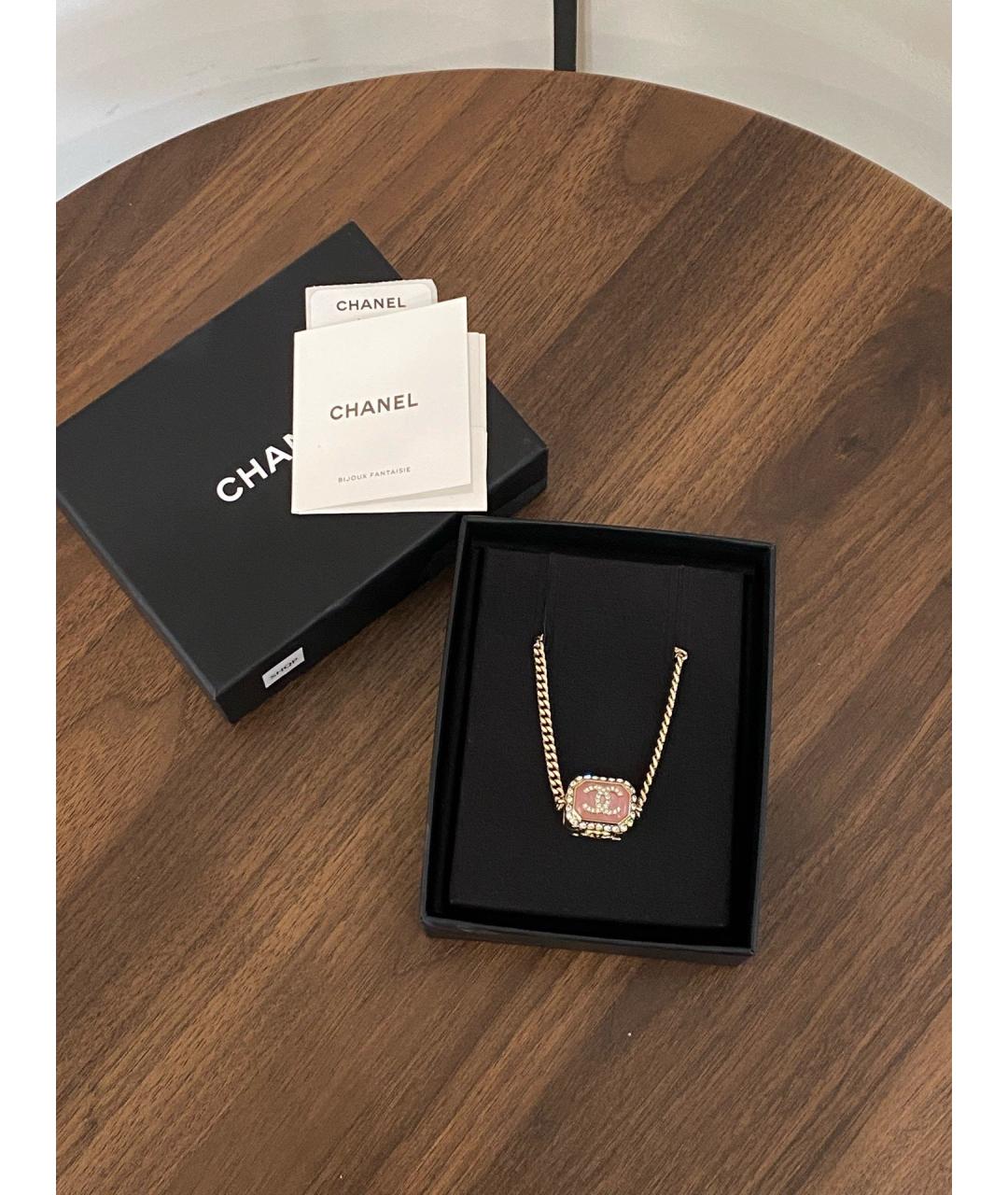 CHANEL Розовое колье, фото 3