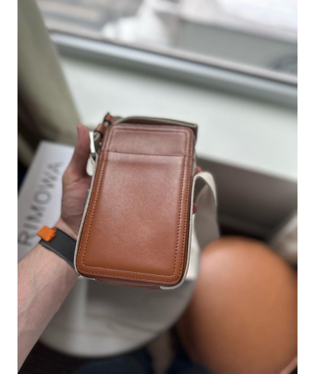 JACQUEMUS Коричневая кожаная барсетка, фото 4