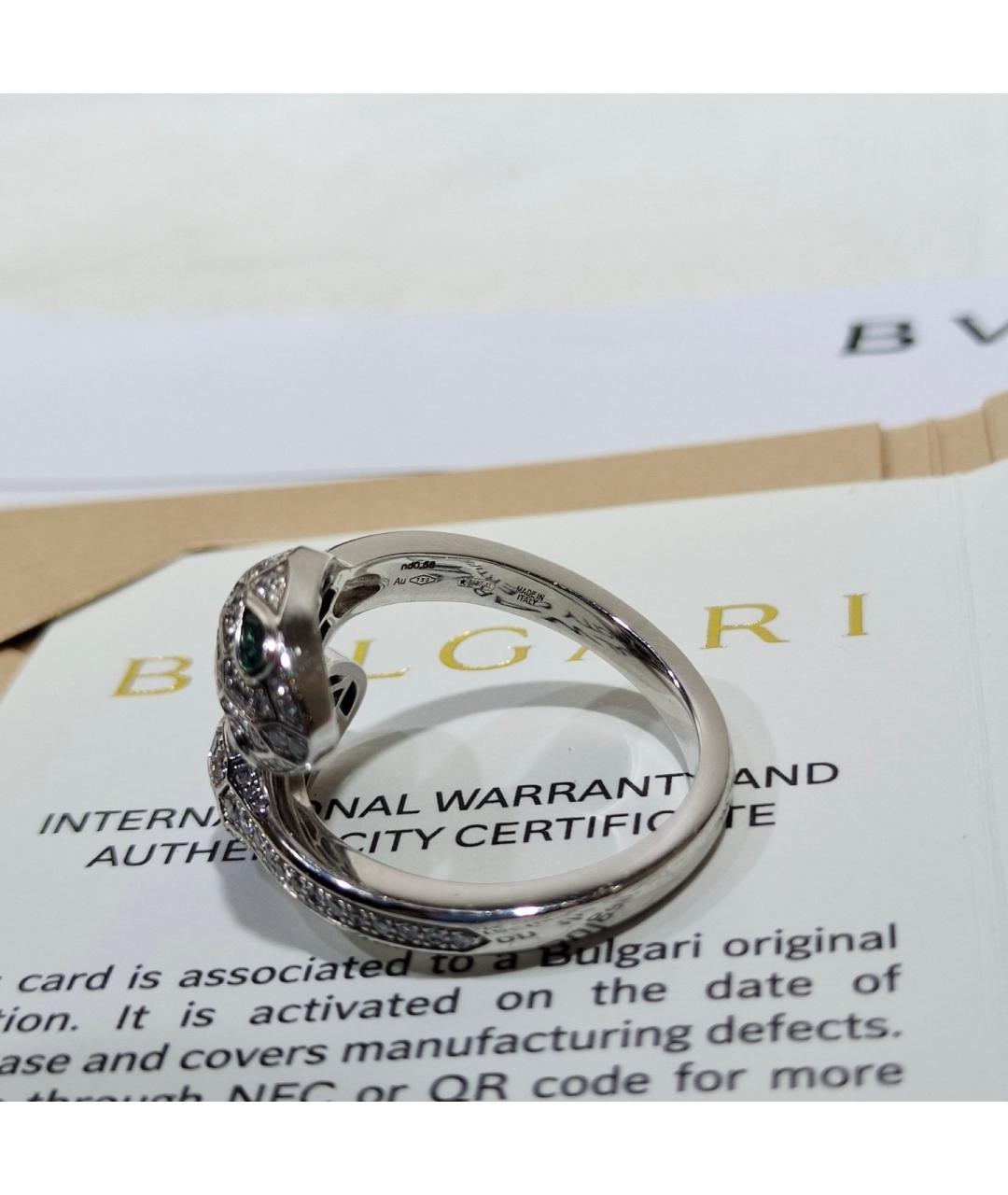 BVLGARI Серебряное кольцо из белого золота, фото 4