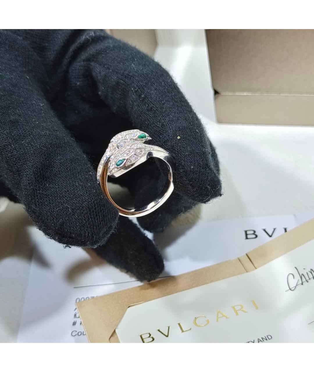 BVLGARI Серебряное кольцо из белого золота, фото 6