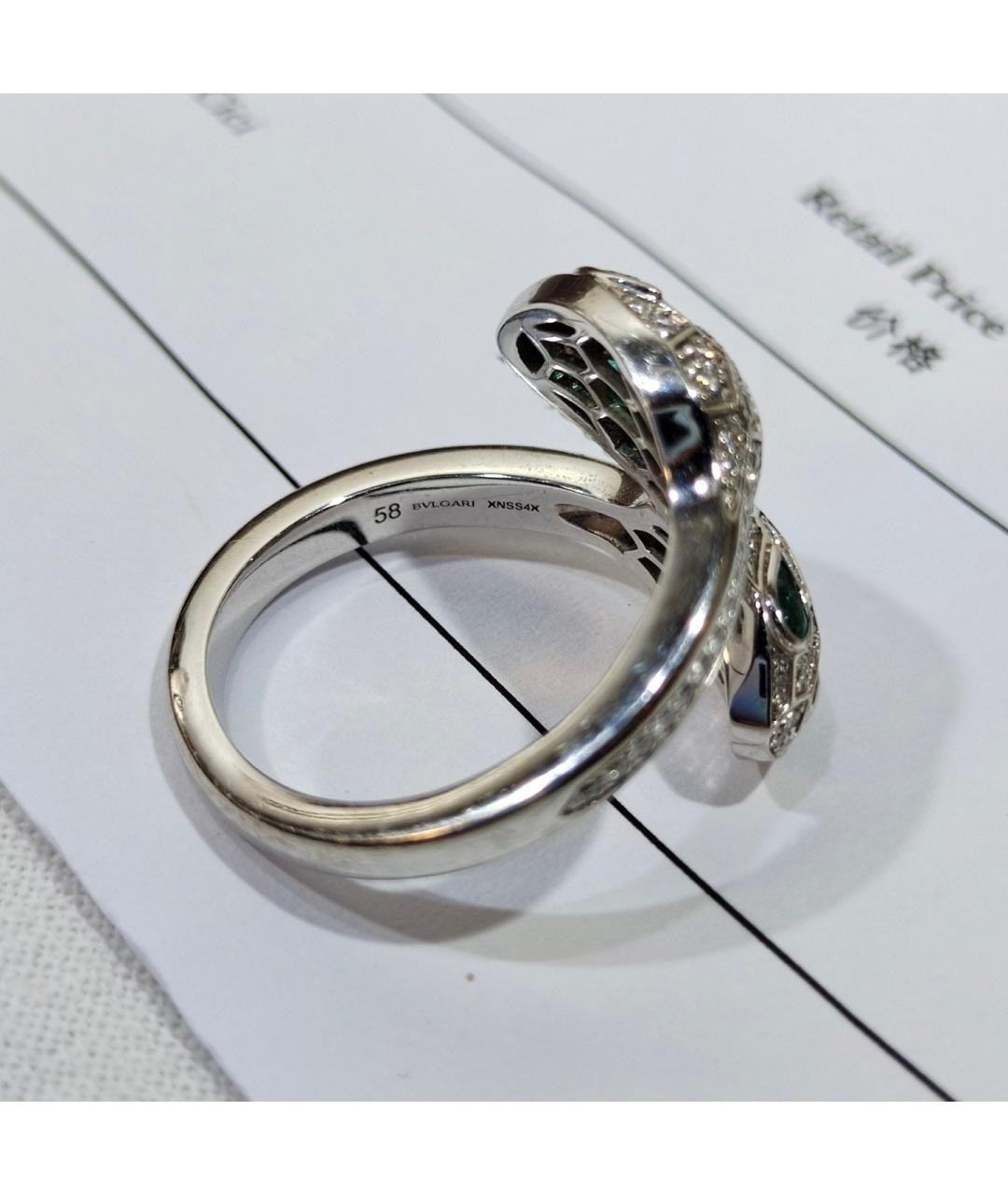 BVLGARI Серебряное кольцо из белого золота, фото 3