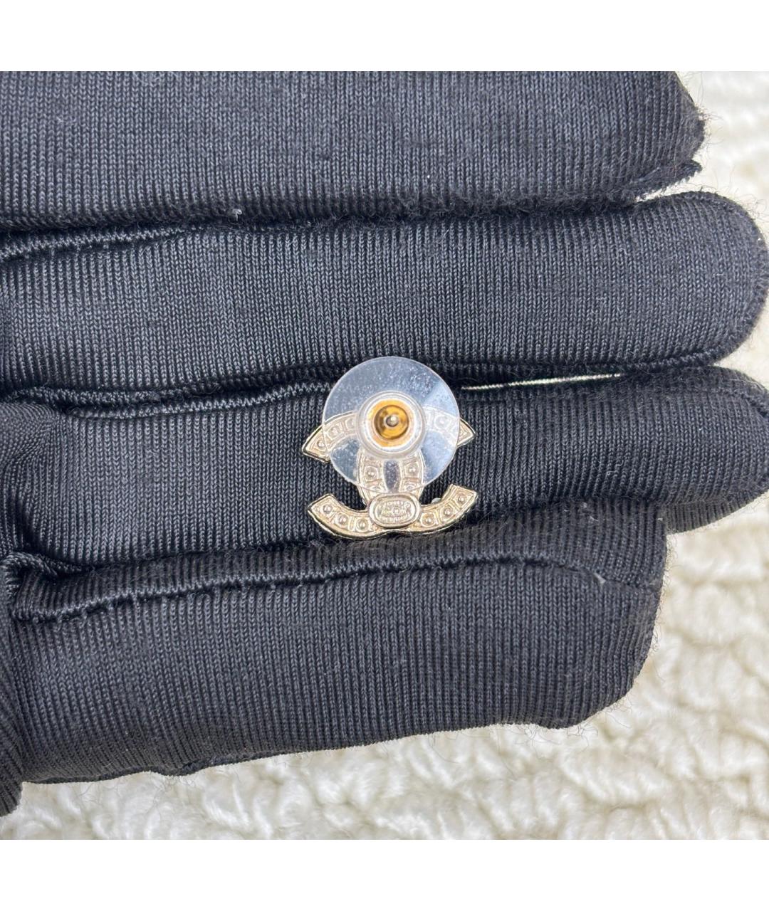 CHANEL Золотые серьги, фото 4